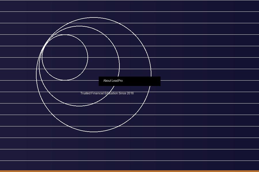 LeadPro Education team providing financial guidance