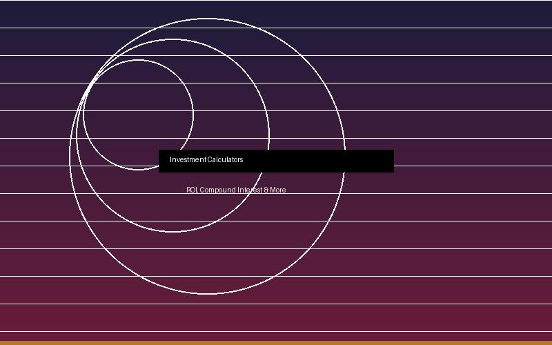 Compound interest calculator and investment growth charts