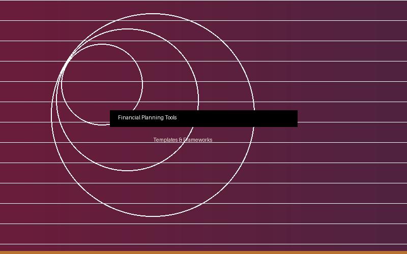 Financial goal-setting framework and planning templates